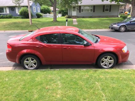 Average Condition Red 2008 Dodge Avenger Sxt In Hastings