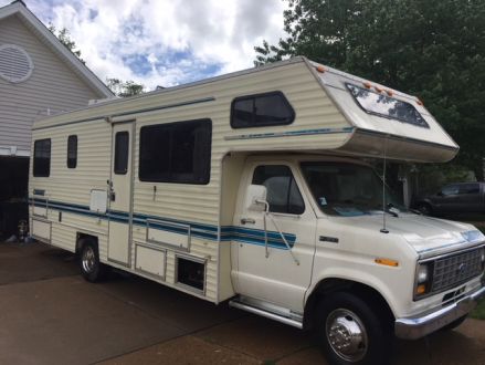 Good condition Champagne 1991 Ford Econoline Van GulfStream Conquest ...